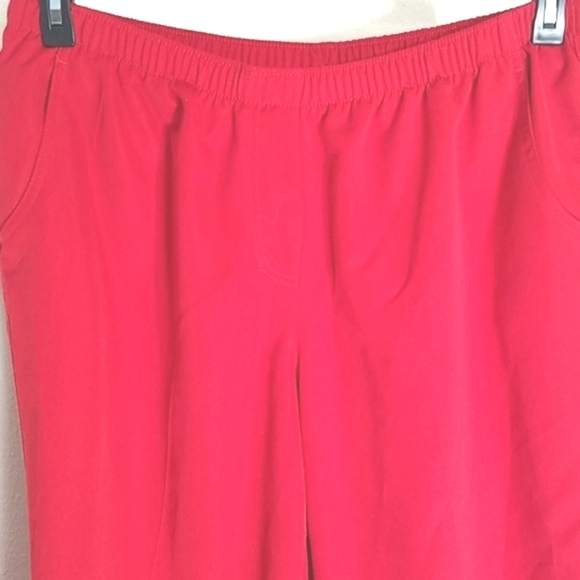 *Red Bermuda Walking Shorts Pull-On Pockets Stretchy High Rise Alia Sz 18W - Picture 2 of 7